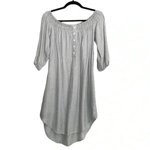 Mimi Chica Off Shoulder Dress Lightweight Striped M